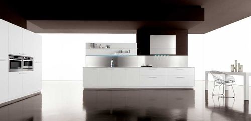 Cozinha contemporânea - ALOA - Zampieri Cucine - em madeira / com pegas / laqueada