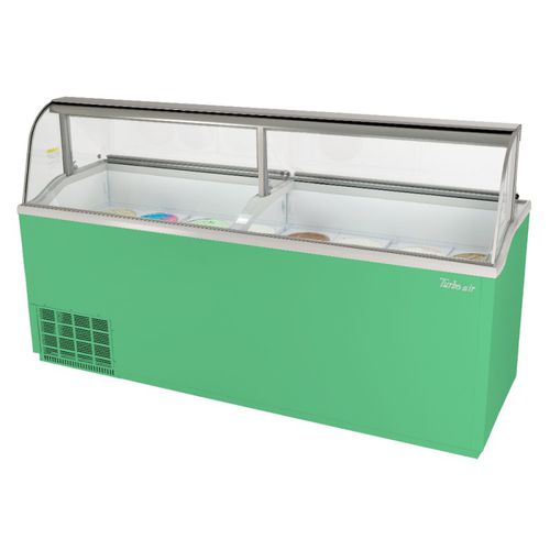 Vitrina refrigerada de ilha - TIDC-91G(W)-N - Turbo Air - para loja / para sorvetes