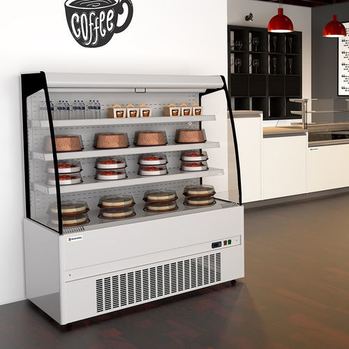 Vitrina refrigerada vertical - LOW SM CRONUS - MAFIROL - para loja / em aço inoxidável / com porta
