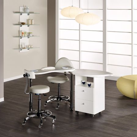Mesa de manicure com compartimento de arrumação - SEATTLE - Medical & Beauty