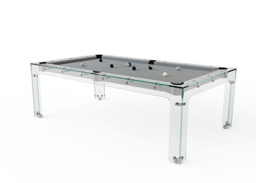 Mesa de sinuca de design original - CARAT LIGHT - Billards Toulet - Babyfoot by Toulet - da linha comercial / da linha residencial / em vidro