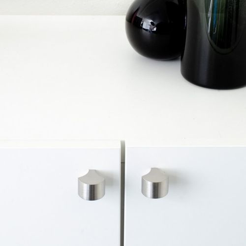Puxador botão de móvel contemporâneo - FEATHER 28 - B&B Sweden, Bäccman & Berglund Sweden - em aço inoxidável escovado