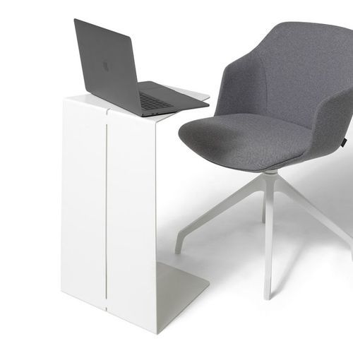 Mesa lateral contemporânea - CLOCK - Diemme - em aço / com base metálica / inteligente