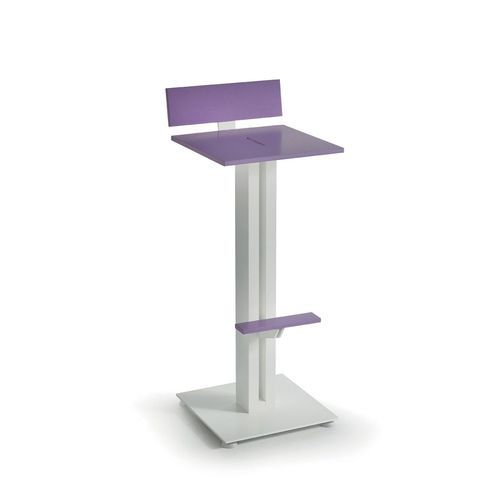 Cadeira alta contemporânea - ZERODIECI  - TAO DESIGN - para ambiente externo / para ambiente interno / em aço