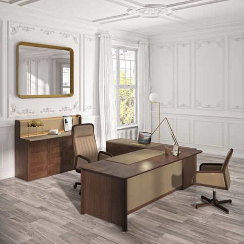 Mesa executiva - ARTDECO - Ofifran - de piso / contemporânea / em couro
