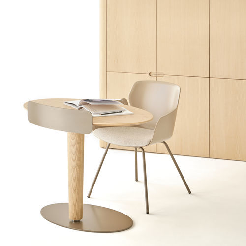 Mesa secretária de piso - LEVANTE - Ofifran - contemporânea / em madeira / curva