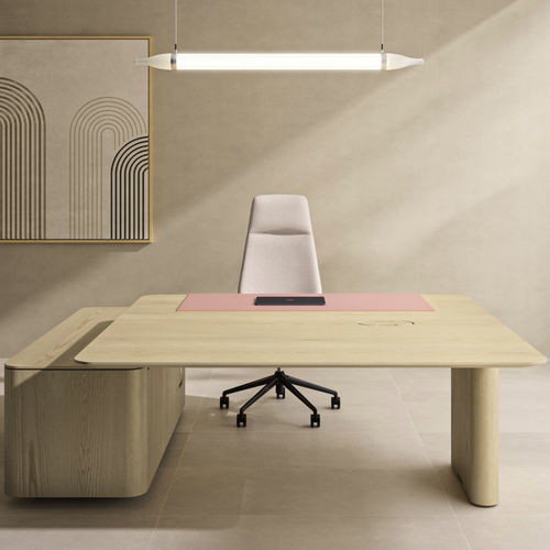 Mesa secretária de piso - BOSCO - Ofifran - contemporânea / em madeira / reta