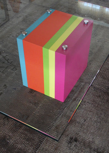 Mesa de centro contemporânea - PIED-G - Les Pieds sur la Table ® - em vidro / retangular / sob medida