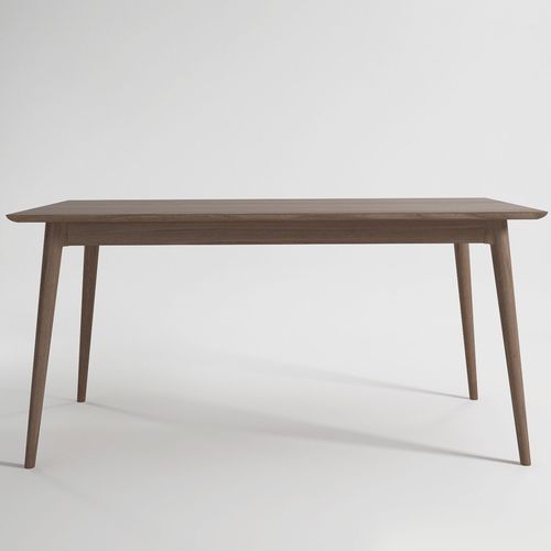 Mesa de jantar contemporânea - VI08 - Karpenter - em carvalho / em teca / com base em madeira maciça