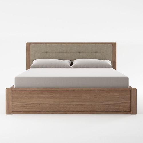 Cama queen size - CC29 & CC30 - Karpenter - contemporânea / estofada / com cabeceira