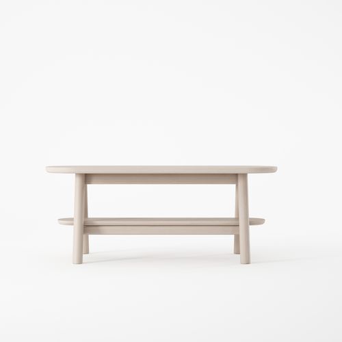Mesa de centro contemporânea - CURBUS - Karpenter - em madeira de freixo / com base em madeira de freixo / retangular