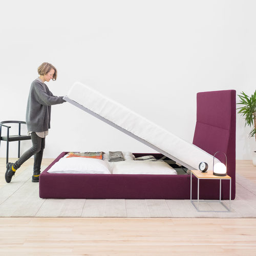 Cama king size - EVEREST - BENSEN - queen size / contemporânea / estofada