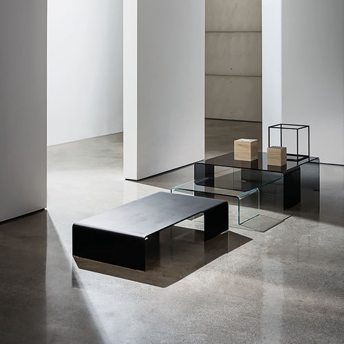 Mesa de centro contemporânea - SPIDER - Sovet Italia - em vidro fumê / em vidro laqueado / de vidro curvo