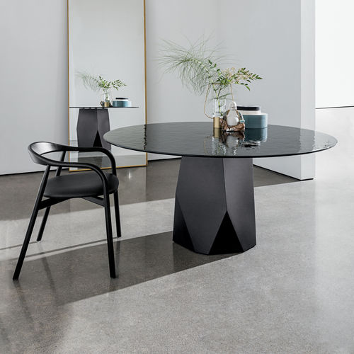 Mesa contemporânea - DEOD - Sovet Italia - em madeira / em vidro / em cerâmica