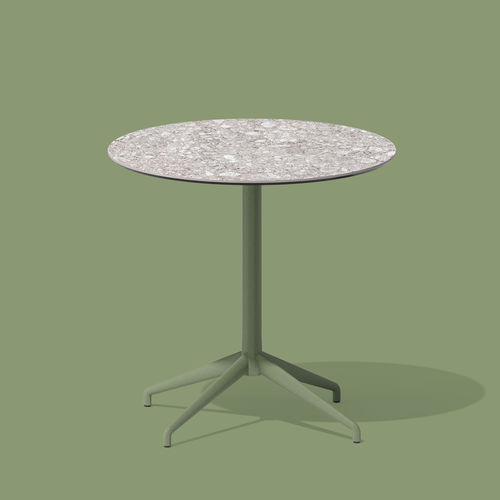 Mesa de lanchonete contemporânea - ALIS - Sovet Italia - em cerâmica / com base em alumínio / com base em alumínio laqueada