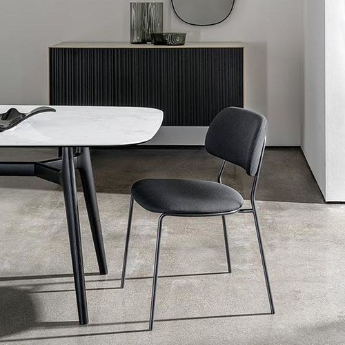 Cadeira contemporânea - SOFT - Sovet Italia - para ambiente interno / em couro / cerâmica