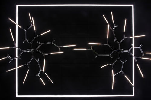 Lustre contemporâneo - Branch Chandelier - Keha3  - com perfil de alumínio / em metal pintado / da linha comercial