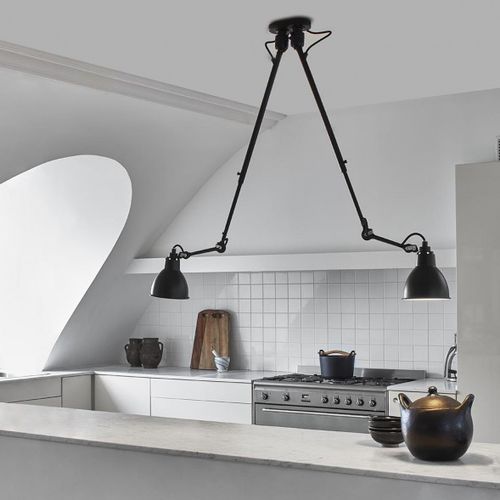 Plafon contemporâneo - GRAS : N°302 DOUBLE - DCW éditions - redondo / em aço / de LED