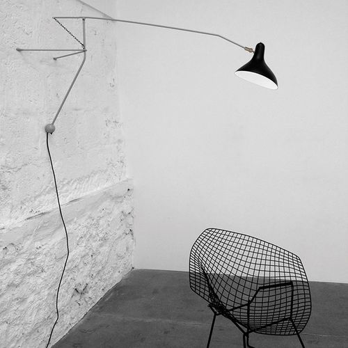 Arandela contemporânea - MANTIS - DCW éditions - para ambiente interno / em alumínio / em aço