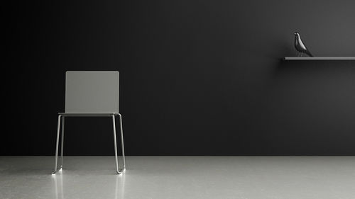 Cadeira contemporânea - DRY - Randers+Randers - em tecido / com base tipo trenó / da linha residencial