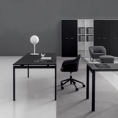 Mesa secretária de piso - DV802 PAG - Della Valentina Office - de 2 lugares / contemporânea / em madeira