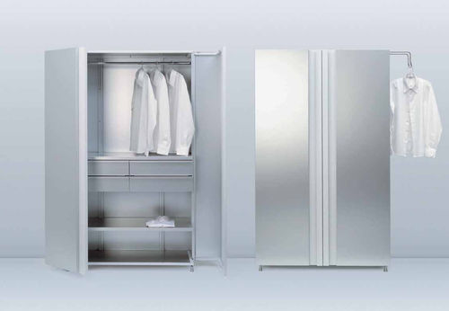 Guarda-roupa contemporâneo - HAIKU - Lehni - em madeira / com portas de abrir