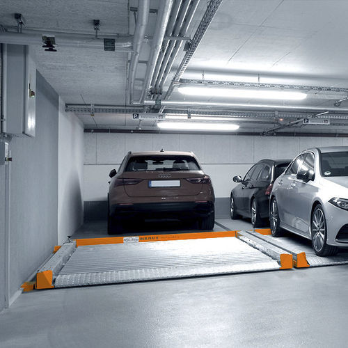 Plataforma para estacionamento deslizante - PARKBOARD PQ - KLAUS Multiparking GmbH - hidráulica / elétrica