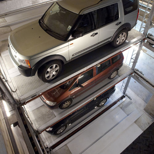 Sistema de estacionamento com plataforma - MASTERVARIO F2 - KLAUS Multiparking GmbH - com elevador