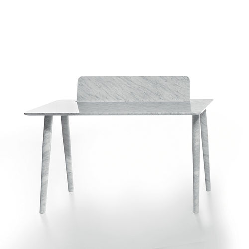 Mesa secretária contemporânea - TOIO - Marsotto - em mármore / com 4 pés / da linha comercial