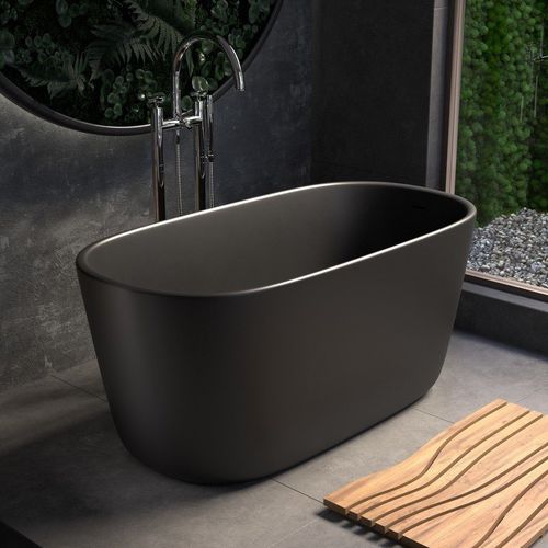 Banheira oval - LULLABY MINI  - Aquatica Marmite SP. Z.o.o - freestanding / para residência / em Solid Surface