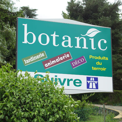 Placa de sinalização em aço - LARGE FORMAT - TF URBAN - em aço galvanizado / luminosa / para ambiente externo
