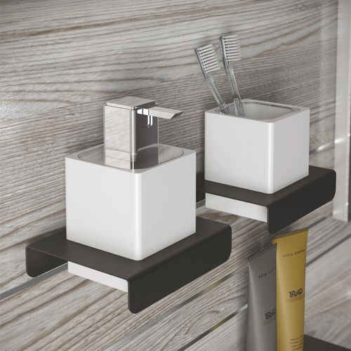 Dispensador de sabonete da linha comercial - COMPACT - Etrusca Spa - de parede / de embutir / em cerâmica