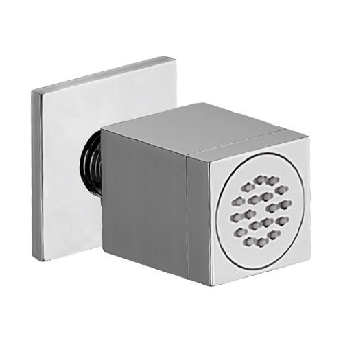 Ducha lateral em latão cromado - GQ001 - Rubinetterie Mariani - quadrada / acabamento cromado / da linha comercial