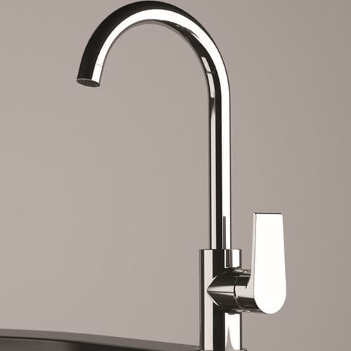Misturador monocomando de bancada - 506AT - Rubinetterie Mariani - em metal cromado / para cozinha / 1 furo