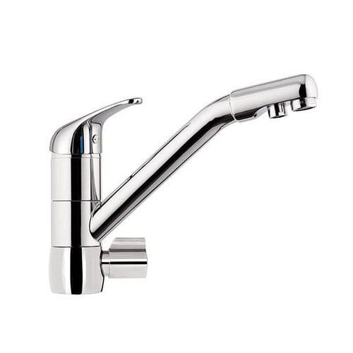 Misturador monocomando de bancada - D72E2 - Rubinetterie Mariani - em metal cromado / para cozinha / de 3 vias