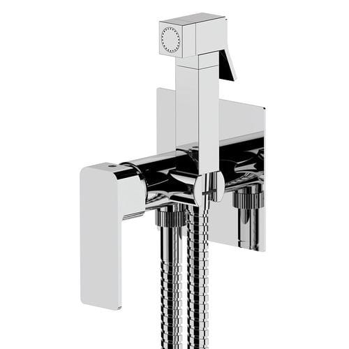 Ducha higiênica - 185IC - Rubinetterie Mariani - quadrada / em latão cromado / contemporânea