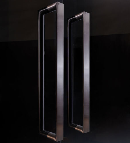 Puxador para porta de vidro - CONTORNO  TG.1528 - MWE Edelstahlmanufaktur - em aço inoxidável / contemporâneo / para montagem nivelada