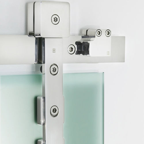 Sistema deslizante em aço inoxidável - AKZENT R ST.1043.AR - MWE Edelstahlmanufaktur - para porta de vidro / para porta de madeira