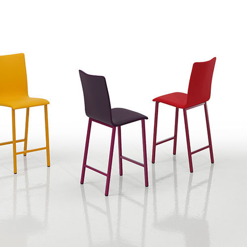 Cadeira alta contemporânea - SIERO - MOBLIBERICA - para ambiente interno / em tecido / com base metálica