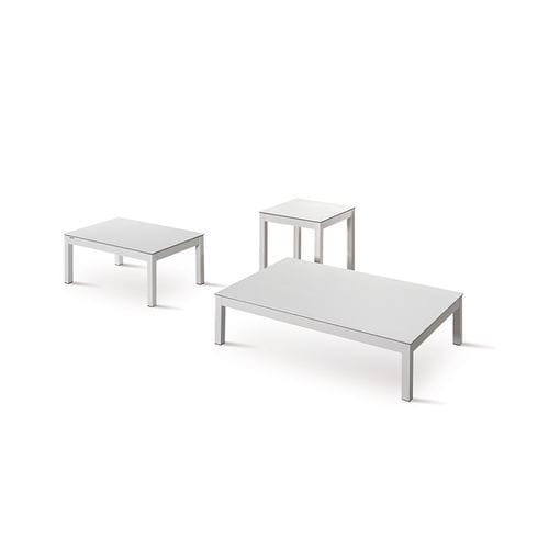 Mesa de centro contemporânea - ALTEA - MOBLIBERICA - em madeira / com base em madeira / retangular