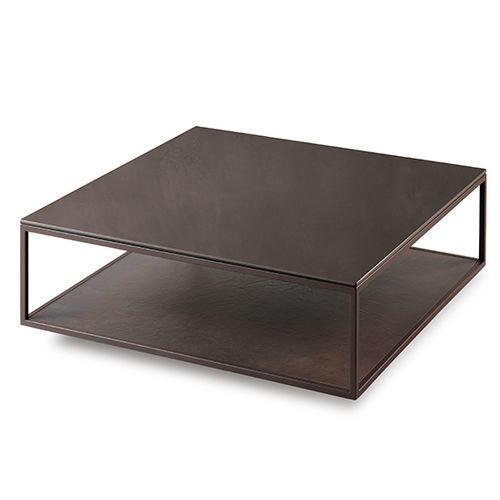 Mesa de centro contemporânea - OM - MOBLIBERICA - em cerâmica / com base metálica / retangular