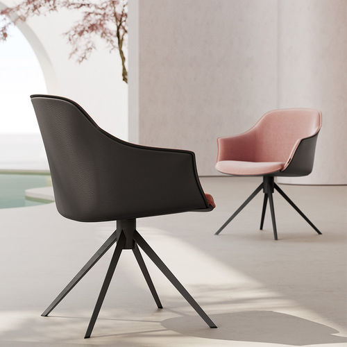 Cadeira contemporânea - KEDUA - MOBLIBERICA - para ambiente interno / em tecido / com base metálica