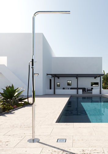 Chuveiro externo para piscina - SKINNY S40.ME - Fontealta - em aço inoxidável / da linha residencial