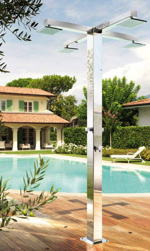 Chuveiro de jardim para piscina - COMMUNITY Q120 - Fontealta - em aço inoxidável / da linha residencial / da linha comercial