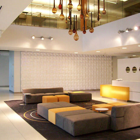 Painel decorativo de parede - WOVIN WALL® STANDARD - Wovin Wall - em material plástico / 3D / translúcido