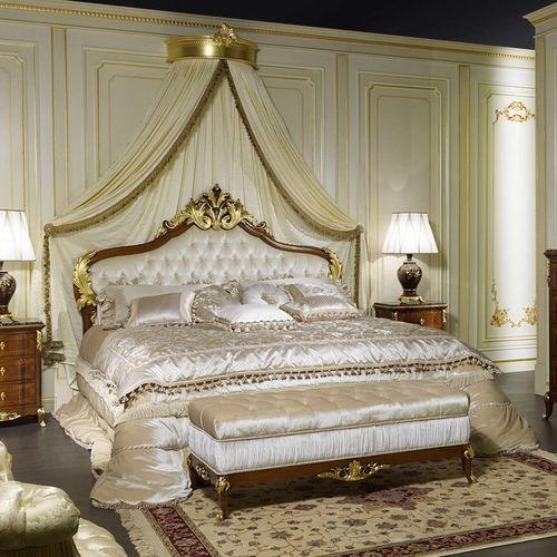 Cama com dossel - France - VIMERCATI MEDA LUXURY CLASSIC FURNITURE - de casal / de estilo / estofada