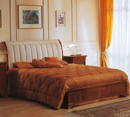 Cama de casal - Nineteenth Century French - VIMERCATI MEDA LUXURY CLASSIC FURNITURE - de estilo / estofada / com cabeceira estofada