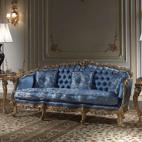 Sofá de estilo - Eighteenth Century - VIMERCATI MEDA LUXURY CLASSIC FURNITURE - para sala / em tecido / com braços