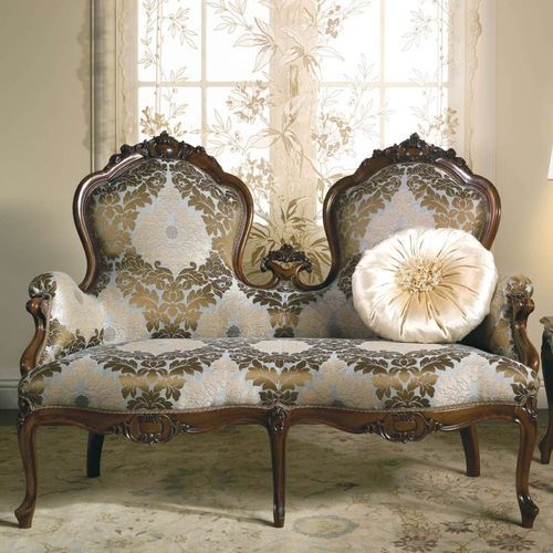 Sofá de estilo - CARLOTTA - VIMERCATI MEDA LUXURY CLASSIC FURNITURE - em tecido / com braços / com almofadas