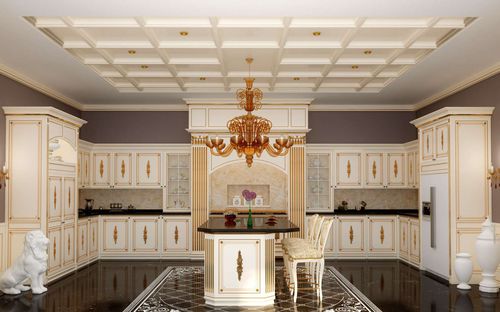 Cozinha de estilo - Olga  - VIMERCATI MEDA LUXURY CLASSIC FURNITURE - em madeira / em mármore / com ilha